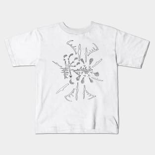 q6: fumes clouds bones suspended Kids T-Shirt